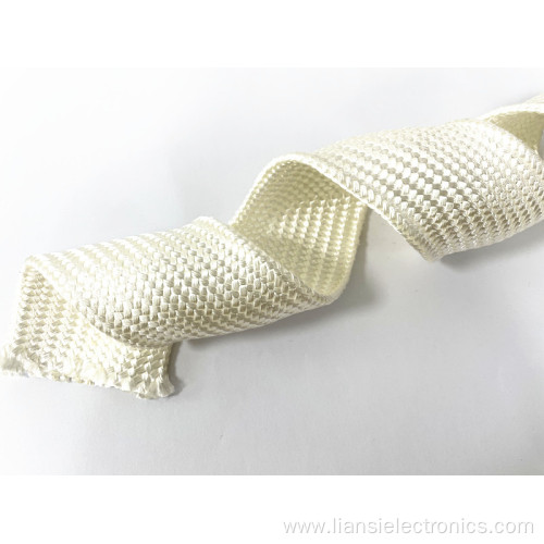 Smooth high temperature resistance silica braided sleeve